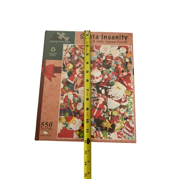 Puzzles That Rock Santa Insanity A Jolly Jigsaw 550pc Puzzle - Picture 5 of 7